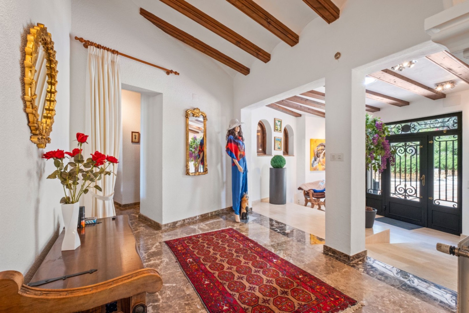 Villa mediterránea de una sola planta en la urbanización Santa Clara, Altea la Vella