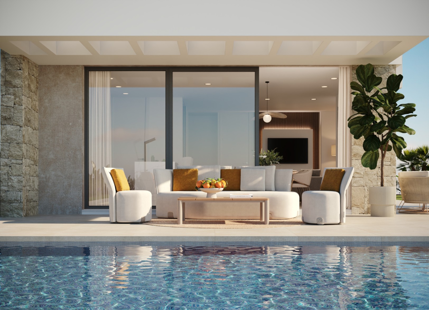 Villa de dos plantas con 3 dormitorios en Finestrat