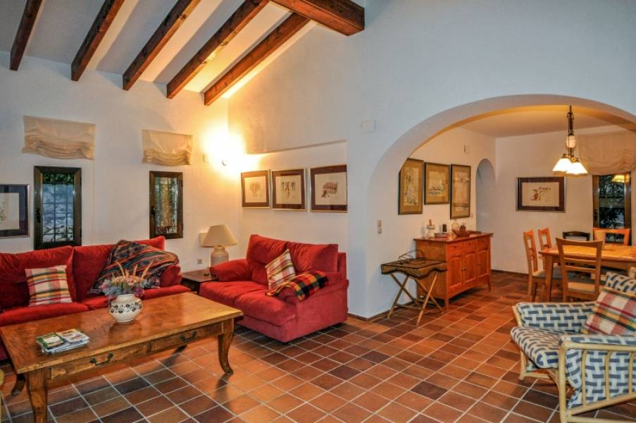 Villa individuelle avec vue panoramique sur la mer et appartement d'invités à Altea la Vella