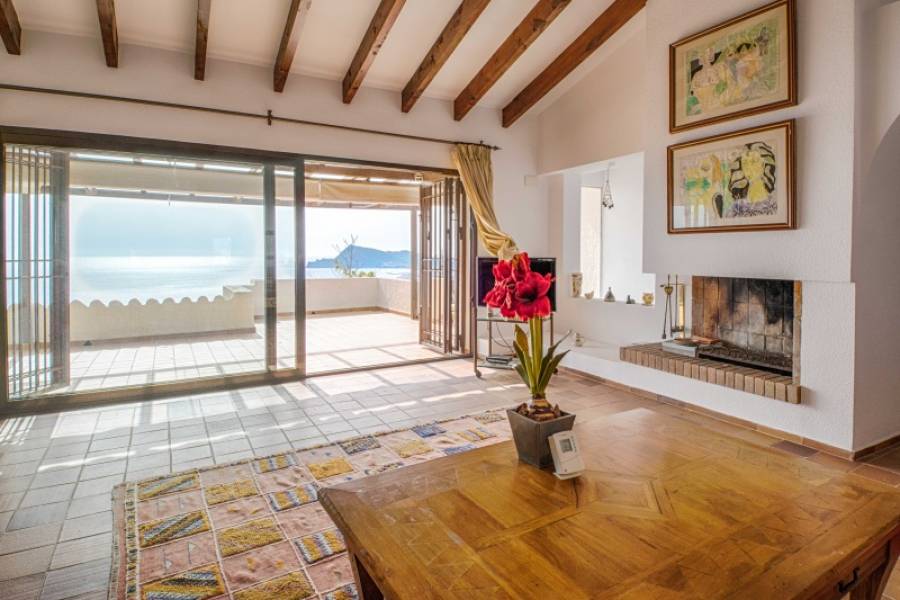 Villa individuelle avec vue panoramique sur la mer et appartement d'invités à Altea la Vella
